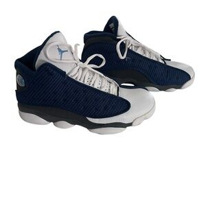 Air Jordan 13 Retro Sneakers Navy and White